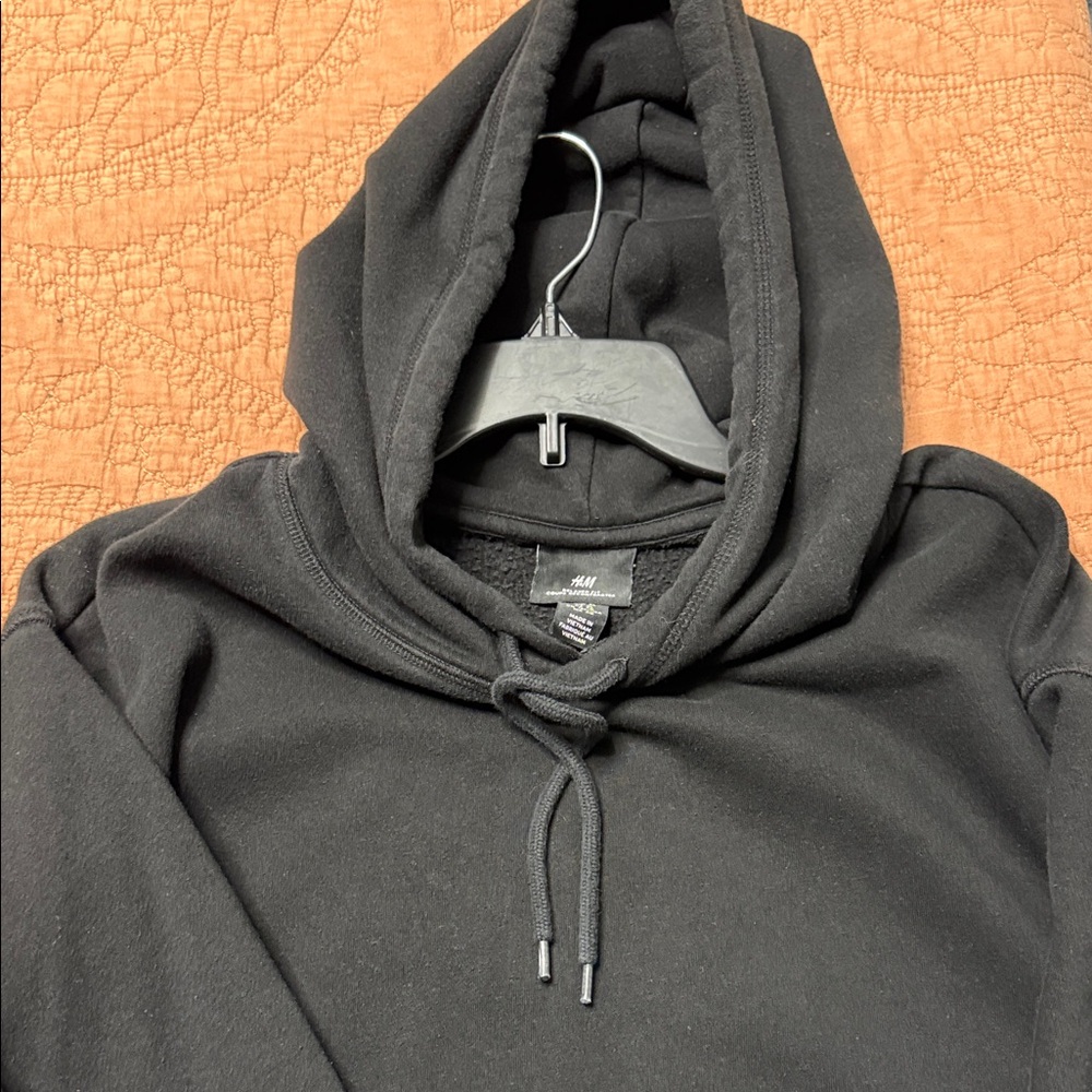 H&M Classic Black Hoodie for Men